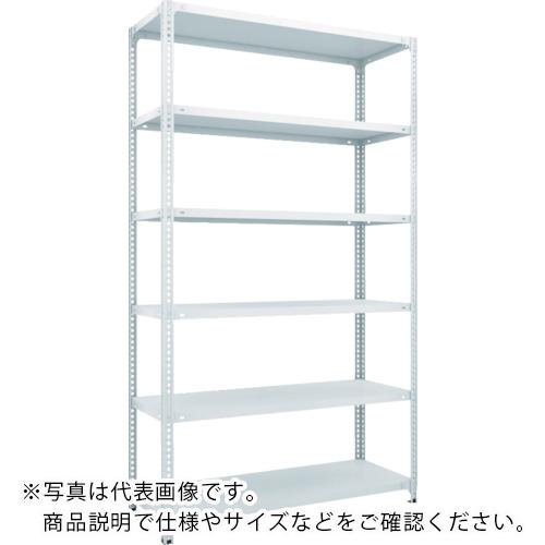 TRUSCO ( トラスコ中山 ) スチールラック SBL型抗菌塗装セミボルトレス軽量棚 W875XD300XH2100 6段 W色 ( SBL-7336-W )