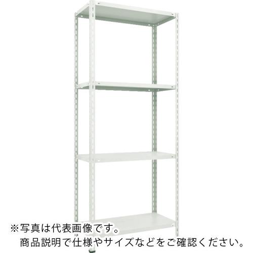 乐天商城 - TRUSCO ( トラスコ中山 ) スチールラック 軽量棚 中棚ボルトレス型1800X600X2100 4段 ネオグレー ( L76W-14 NG(ネオグレー) )