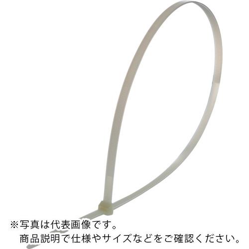 特長：主に屋外での結束に適した汎用性の高いタイプです。用途：ワイヤ、ケーブル、ホースなどの結束に。屋外使用に最適です。仕様：色：ブラック幅(mm)：12.7長さ(mm)：1030厚さ(mm)：2.2最大結束径(mm)：312引張強度(N)：1117.2袋人数(本)：50一度締めると、切断しない限り外すことはできません。屋外用使用温度範囲：-40〜80℃耐候性タイプUL規格品(94V-2)材質／仕上：耐候性ナイロン66注意：提供不可：chemSHERPA　●代表画像について 商品によっては、代表画像を使用している場合がございます。 商品のカラー、サイズなどが異なる商品をイメージ画像として 使用させて頂いている場合がございます。 必ず、商品の品番と仕様をご確認のうえ、ご注文お願いいたいます。 　●北海道・沖縄・離島・一部地域の送料について 別途追加で送料がかかる場合がございます。 送料がかかる場合は、メールにて送料をご連絡させて頂き、 お客様にご了承頂いてからの手配となります。 　●お買上げ明細書の廃止について 当店では、個人情報保護と環境保護の観点から同封を廃止しております。 お買上げ明細書が必要な場合は、備考欄に「お買上げ明細必要」と 記載お願いいたします。 当店からの出荷の場合は、同封にて発送させて頂きます。 （※メーカー直送の場合は、PDFデータをメールさせて頂きます。） 　注意事項 ※商品名に【2個セット】等、数量の明記がない場合は1個での販売となります。