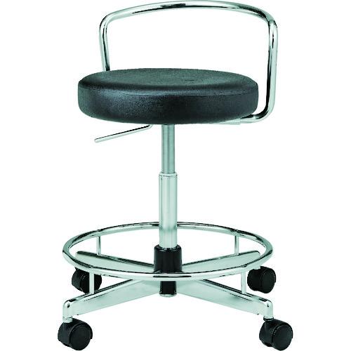 TRUSCO ( トラスコ中山 ) 導電作業チェア 背もたれあり 黒 ( ECC-2-BK )