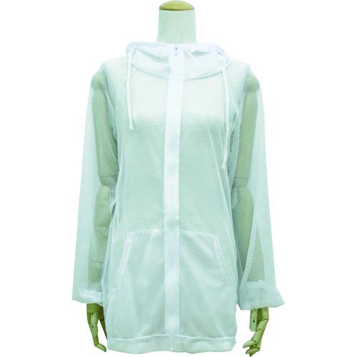 TRUSCO 虫よけメッシュパーカー S~Mサイズ ホワイト ( MPK-F1-W ) トラスコ中山(株)