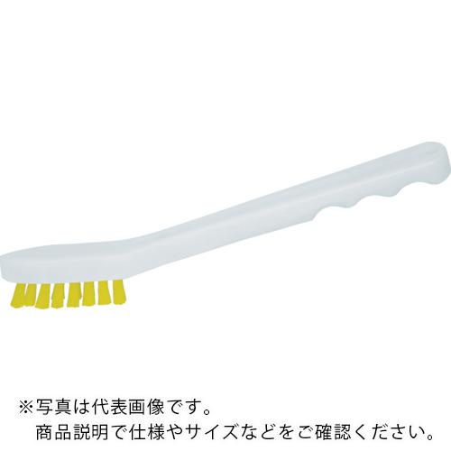 特長：カラーによる区域管理などができるHACCPに対応しています。毛は抜けにくく熱に強いため、衛生管理が必要な場所での使用に適しています。用途：衛生管理が必要な場所での清掃に。使用区域管理をおこなう工場や施設などに。仕様：色：イエロー縦(mm)：220横(mm)：45厚さ(mm)：50耐熱温度(℃)：120線径(mm)：0.25食品衛生法適合（ポジティブリスト適合）線径：0.25mm材質／仕上：本体:ポリプロピレン(PP)毛：ポリブチレンテレフタレート(PBT）　●代表画像について 商品によっては、代表画像を使用している場合がございます。 商品のカラー、サイズなどが異なる商品をイメージ画像として 使用させて頂いている場合がございます。 必ず、商品の品番と仕様をご確認のうえ、ご注文お願いいたいます。 　●北海道・沖縄・離島・一部地域の送料について 別途追加で送料がかかる場合がございます。 送料がかかる場合は、メールにて送料をご連絡させて頂き、 お客様にご了承頂いてからの手配となります。 　●お買上げ明細書の廃止について 当店では、個人情報保護と環境保護の観点から同封を廃止しております。 お買上げ明細書が必要な場合は、備考欄に「お買上げ明細必要」と 記載お願いいたします。 当店からの出荷の場合は、同封にて発送させて頂きます。 （※メーカー直送の場合は、PDFデータをメールさせて頂きます。） 　注意事項 ※商品名に【2個セット】等、数量の明記がない場合は1個での販売となります。