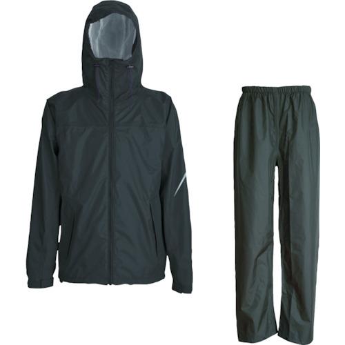 TRUSCO コンフォートレインスーツ ブラック S ( TRW3440-91-S ) トラスコ中山(株)