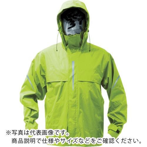 TRUSCO ベンチレーション(通気口)付レインスーツ ライム LL ( TRW360-84-LL ) トラスコ中山(株)