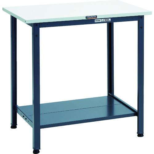 TRUSCO 軽荷重立作業台(300kg)HAE型 900X600XH900 下棚2枚付 ダークグレー色 ( HSAE-0960LT2 DG ) トラスコ中山(株)