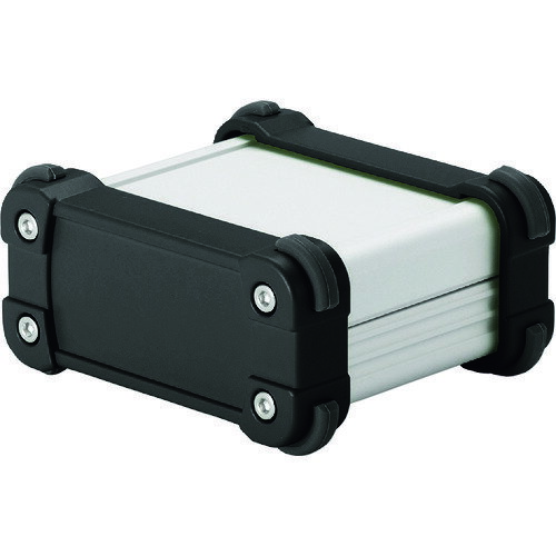 【SALE価格】タカチ コーナーガード付アルミケースIP65防水タイプ シルバー/ブラック ( EXW9-4-10SB ) (株)タカチ電機工業 【メーカー取寄】