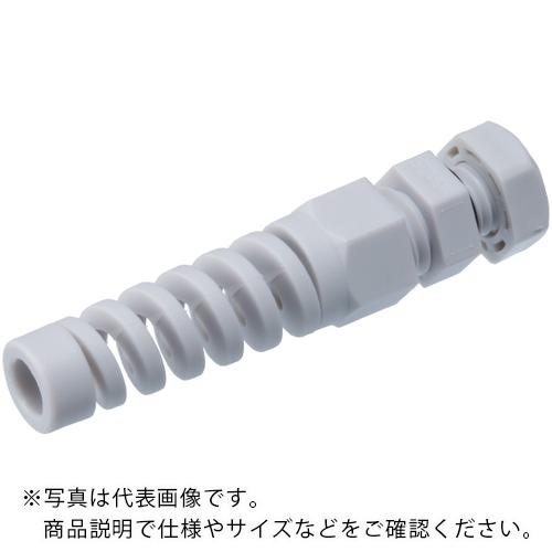 タカチ ( タカチ電機工業 ) スパイラルケーブルグランド RSPシリーズ ライトグレー 適合電線径1~2.5mm ( RSP8-2.5S )