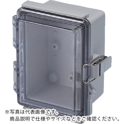 タカチ ( タカチ電機工業 ) 防水 防塵ボックス 透明/ホワイトグレー 90×120×70 ( BCAP091207T )