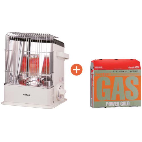 Iwatani 【期間限定キャンペーン】 カセットガスストーブ デカ暖+カセットガスパワーゴールド3本セット..