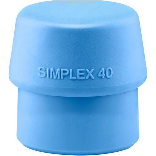 HALDER ( ロームヘルド・ハルダー ) ハンマー用部品 SIMPLEX プラスチックハンマー用 交換用インサート 径(40)mm TPEソフト(青) ( 3201.040 )