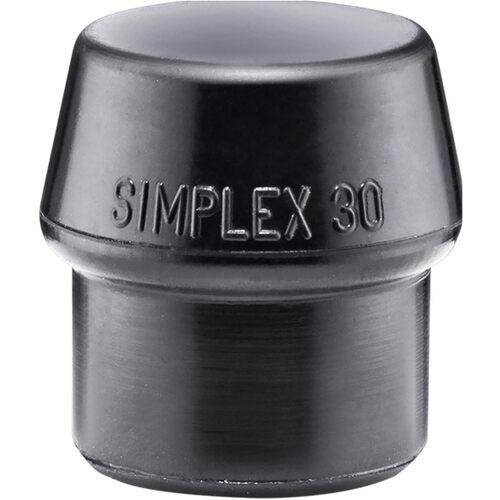 HALDER ( ロームヘルド・ハルダー ) ハンマー用部品 SIMPLEX プラスチックハンマー用 交換用インサート 径(30)mm ゴム複合材(黒) ( 3202.030 )