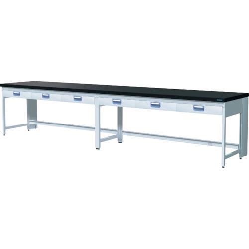 【SALE価格】SANSHIN スチール実験台エコプラッテ2 サイド実験台 吊り引出しタイプ W3000 ( E2B2BAAX1 ..