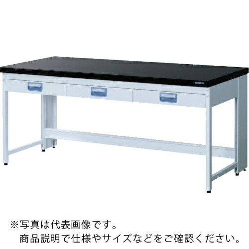 【SALE価格】SANSHIN スチール実験台エコプラッテ2 サイド実験台 吊り引出しタイプ W1200 ( E2B2B4AX1 ..