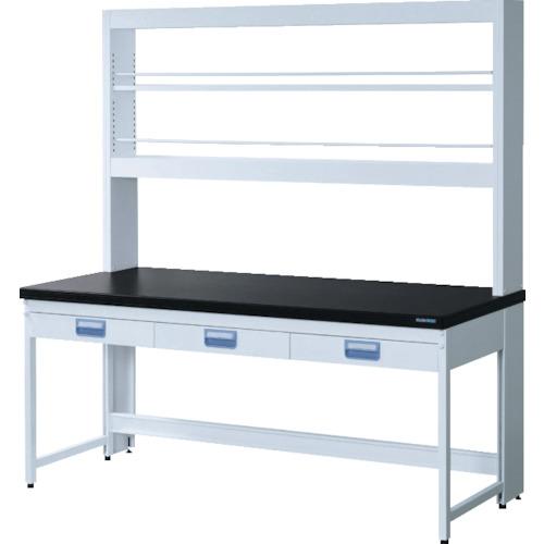 【SALE価格】SANSHIN スチール実験台エコプラッテ2 サイド実験台 吊り引出し・試薬棚タイプ W1500 ( E2..