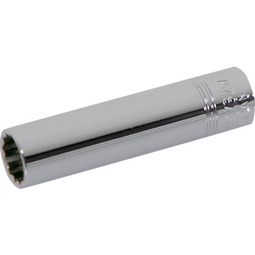 ネプロス ( 京都機械工具 ) インチ 6.3sq.ディープソケット(十二角) 対辺寸法11/32inch 全長50mm ( NB2L-11/32W )