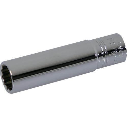 ネプロス ( 京都機械工具 ) インチ 6.3sq.ディープソケット(十二角) 対辺寸法3/8inch 全長50mm ( NB2L-3/8W )