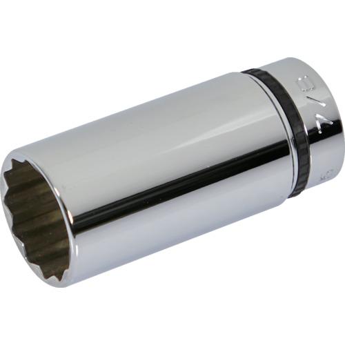 ネプロス ( 京都機械工具 ) インチ 9.5sq.ディープソケット(十二角) 対辺寸法7/8inch 全長65mm ( NB3L-7/8W )