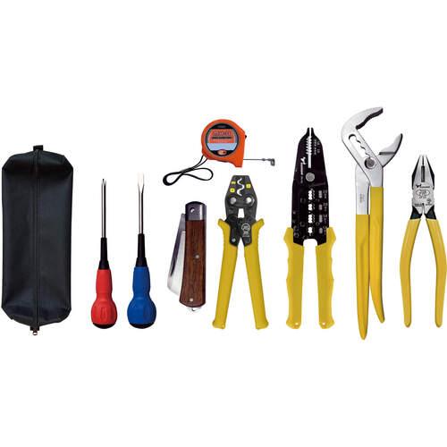 TTC ( ツノダ ) 電気工事士技能試験工具セット 9点セット(圧着工具ショートタイプ) ( TS-E01S )