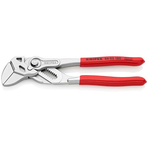 乐天商城 - 【SALE価格】KNIPEX プライヤーレンチ ソフトプラスチックハンドル クロムメッキ 180mm ( 8603-180 )