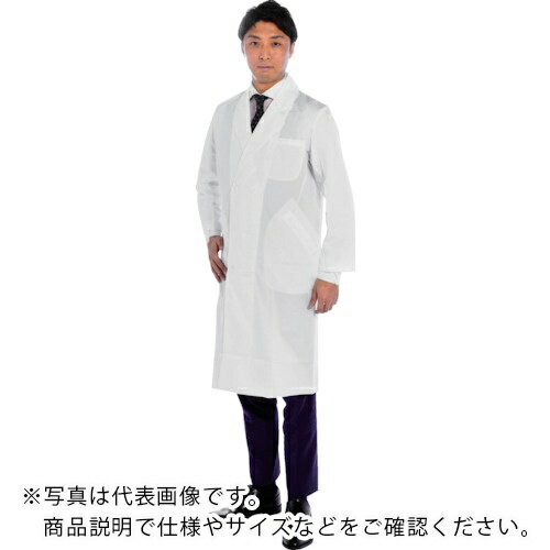 TRUSCO 【売切商品】 研究用白衣 袖口ひも入 男子ダブル M ( WLC-MD-M ) トラスコ中山(株)