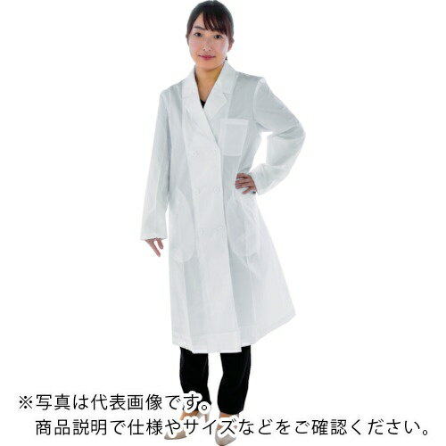 TRUSCO 【売切商品】 研究用白衣 袖口ひも入 女子シングル L ( WLC-WS-L ) トラスコ中山(株)