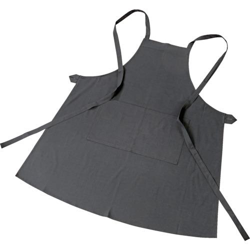 TRUSCO 難燃ストレッチ 胸当てエプロン グレー ( FRPE-GY ) トラスコ中山(株)