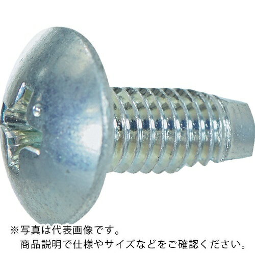TRUSCO ( トラスコ中山 ) トラス頭タッピングねじ 3種溝付C1形 三価白 M4X8 (50本入り) ( S420-0408 )(4.0)