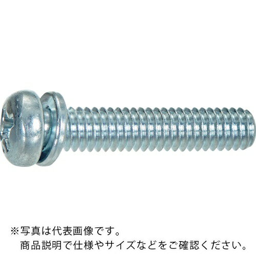 TRUSCO ( トラスコ中山 ) ナベ頭組込ねじP=2 三価白 M3X16 (50本入り) ( S230-0316 )