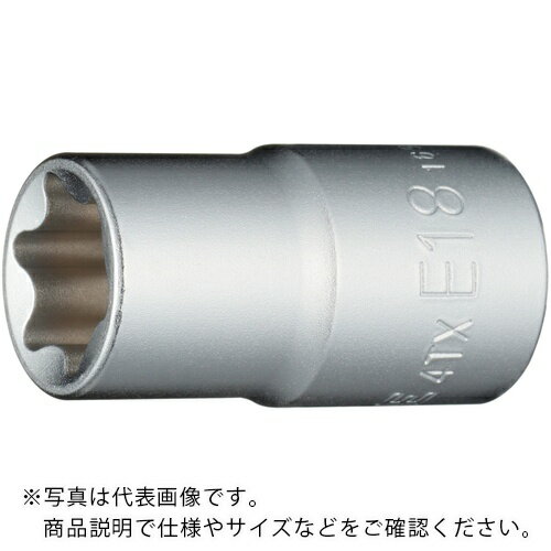 TONE E型トルクスソケット 呼びNO.E18 差込角12.7mm ( 4TX-E18 )