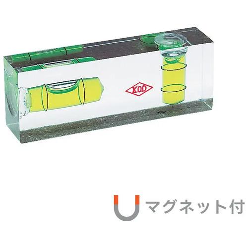 KOD ( アカツキ製作所 ) 平型アイベルマグネット付水平器 15×26×70mm ( PWM-25-70 )