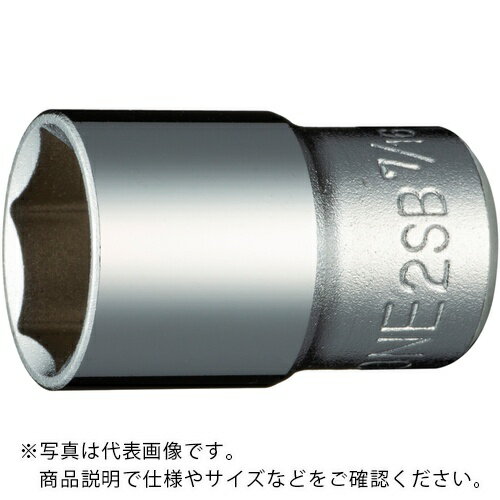 TONE ソケット(インチ) (6角) 吋目 7/16inch 全長23.5mm ( 2SB-14 )