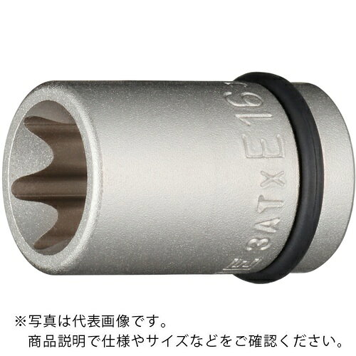 特長：E型形状です。外観品質と防錆力の向上を図った無電解メッキ仕様です。仕様：差込角(mm)：9.5呼びNo.：E16先端寸法(mm)：14.71全長(mm)：30適合ピン：P3016S適合Oリング：RINGP14S材質／仕上：構造用鋼セット内容／付属品：ピン・Oリング　●代表画像について 商品によっては、代表画像を使用している場合がございます。 商品のカラー、サイズなどが異なる商品をイメージ画像として 使用させて頂いている場合がございます。 必ず、商品の品番と仕様をご確認のうえ、ご注文お願いいたいます。 　●北海道・沖縄・離島・一部地域の送料について 別途追加で送料がかかる場合がございます。 送料がかかる場合は、メールにて送料をご連絡させて頂き、 お客様にご了承頂いてからの手配となります。 　●お買上げ明細書の廃止について 当店では、個人情報保護と環境保護の観点から同封を廃止しております。 お買上げ明細書が必要な場合は、備考欄に「お買上げ明細必要」と 記載お願いいたします。 当店からの出荷の場合は、同封にて発送させて頂きます。 （※メーカー直送の場合は、PDFデータをメールさせて頂きます。） 　注意事項 ※商品名に【2個セット】等、数量の明記がない場合は1個での販売となります。