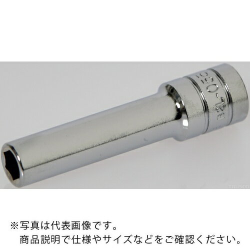 KTC ( 京都機械工具 ) 6.3sq.ディープソケット(六角) 対辺寸法5.5mm 差込角6.35mm 全長50mm ( B2L-055 )