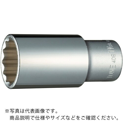 特長：ボルトが突き出したナットを回すのに最適です。深い箇所のナットにも最適です。用途：ボルト・ナットの締付け・緩め作業用。仕様：差込角(mm)：12.7全長(mm)：83対辺形状：12角対辺寸法(インチ)：1-1/8インチサイズ材質／仕上：構造用鋼注意：インパクトレンチなど動力工具には使用しないでください。　●代表画像について 商品によっては、代表画像を使用している場合がございます。 商品のカラー、サイズなどが異なる商品をイメージ画像として 使用させて頂いている場合がございます。 必ず、商品の品番と仕様をご確認のうえ、ご注文お願いいたいます。 　●北海道・沖縄・離島・一部地域の送料について 別途追加で送料がかかる場合がございます。 送料がかかる場合は、メールにて送料をご連絡させて頂き、 お客様にご了承頂いてからの手配となります。 　●お買上げ明細書の廃止について 当店では、個人情報保護と環境保護の観点から同封を廃止しております。 お買上げ明細書が必要な場合は、備考欄に「お買上げ明細必要」と 記載お願いいたします。 当店からの出荷の場合は、同封にて発送させて頂きます。 （※メーカー直送の場合は、PDFデータをメールさせて頂きます。） 　注意事項 ※商品名に【2個セット】等、数量の明記がない場合は1個での販売となります。