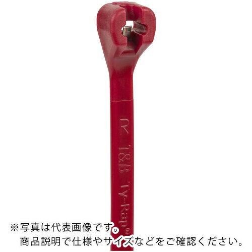 TY−Rap ( ABB ) 結束バンド 高性能ケーブルタイ 低煙毒 えんじ色 幅4.7×長さ192mm 100本入り ( TYV525M )