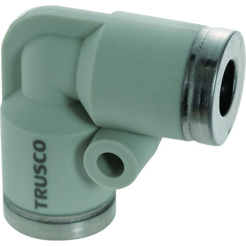 TRUSCO ( トラスコ中山 ) チューブ継手 ワンハンド脱着型 ユニオンエルボ 4MM ( TTV4 )
