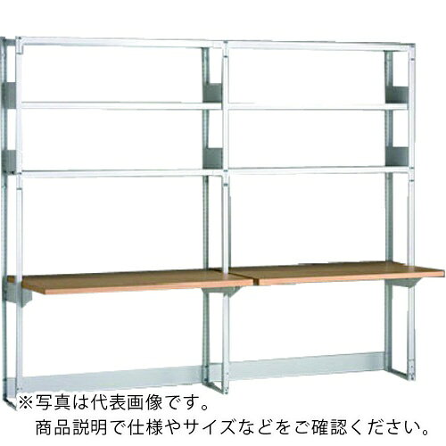 仕様：外形寸法(mm)幅×奥行×高さ：1275×700×2400天板寸法：1203×700×30天板：ホワイトメープル材質／仕上：デスク天板：メラミン化粧版ラック：スチールセット内容／付属品：支柱：4本、連ツナギ：1本、ロングベース：2本、天地板：2枚、棚板：2枚、棚受：4枚、デスク天板：1枚、デスク受：2枚　●メーカー取寄商品について 本商品はメーカーからの取寄商品となります。 納期は、メーカー確認後、メールでご連絡させて頂きます。 在庫状況、生産状況によっては、かなり納期がかかる場合もございます。 　※お急ぎの場合は、ご注文前の納期確認も承りますので、　　お気軽にお問い合わせください。 　●代表画像について 商品によっては、代表画像を使用している場合がございます。 商品のカラー、サイズなどが異なる商品をイメージ画像として 使用させて頂いている場合がございます。 必ず、商品の品番と仕様をご確認のうえ、ご注文お願いいたいます。 　●北海道・沖縄・離島・一部地域の送料について 別途追加で送料がかかる場合がございます。 送料がかかる場合は、メールにて送料をご連絡させて頂き、 お客様にご了承頂いてからの手配となります。 　●お買上げ明細書の廃止について 当店では、個人情報保護と環境保護の観点から同封を廃止しております。 お買上げ明細書が必要な場合は、備考欄に「お買上げ明細必要」と 記載お願いいたします。 当店からの出荷の場合は、同封にて発送させて頂きます。 （※メーカー直送の場合は、PDFデータをメールさせて頂きます。）