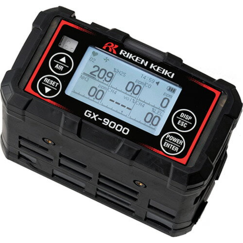 理研 ( 理研計器 ) 携帯型ガス検知器 GX-9000(イソブタン・酸素・一酸化炭素)乾電池仕様 ( C30000N2D0 00 ) 理研計器(株) 【メーカー取寄】