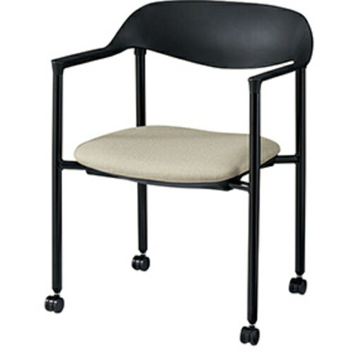 NAIKI ( ナイキ ) ミーティングチェアー(肘付) E368型 ( E368C-B1-IV ) (株)ナイキ 【メーカー取寄】