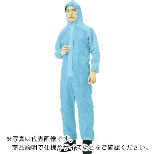 TRUSCO ( トラスコ中山 ) 不織布使い捨て保護服 Sサイズ ブルー ( TPC-S-B )