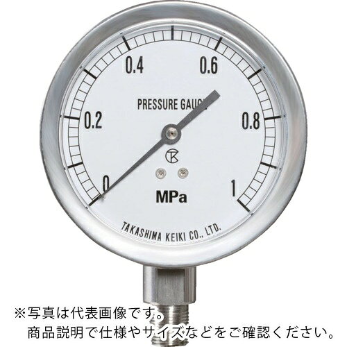 樂天商城 - 高島 ( 高島計器 ) ステンレス圧力計(A枠立型・φ60)圧力レンジ0.0~0.6MPa R1/4【】 ( 1460060 )
