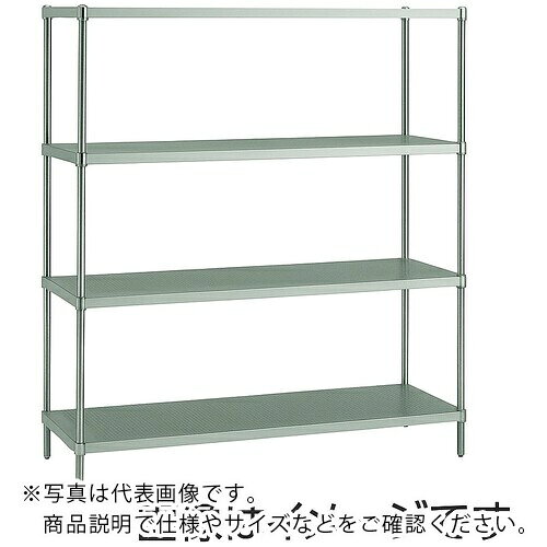 乐天商城 - ERECTA ( エレクター ) スーパーシリーズ・304パンチングソリッドシェルフ 間口1518mm×奥行613mm×高さ2197mm(PS) DB無 6段 ( LSS1520PSPS2200N6 )