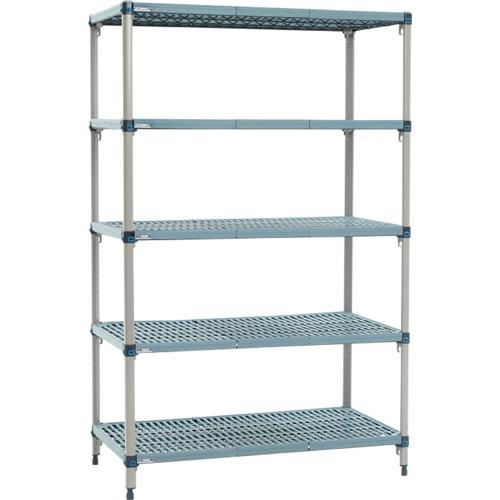 乐天商城 - ERECTA ( エレクター ) メトロマックスQ 間口1366mm×奥行540mm×高さ1581mm 5段 ( MQ2154GMQ63PE5 )