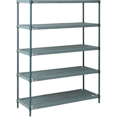 樂天商城 - ERECTA ( エレクター ) メトロ スーパーエレクター・プロ 間口1367mm×奥行536mm×高さ1387mm (PK)5段 ( PR2154NK354PK35 )