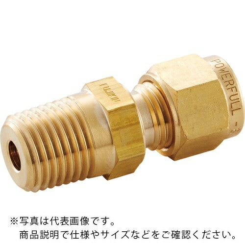 乐天商城 - Fujikin ( フジキン ) 黄銅製パワフルロック継手_4.9MPa_PDW ( PDWH-9.52A-R )