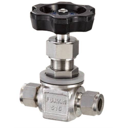 Fujikin ( フジキン ) SUS鋼製ニードルバルブ_外ねじ式30MPaPUS-942 ( PUS-942P-9.52-V ) 【メーカー取寄】