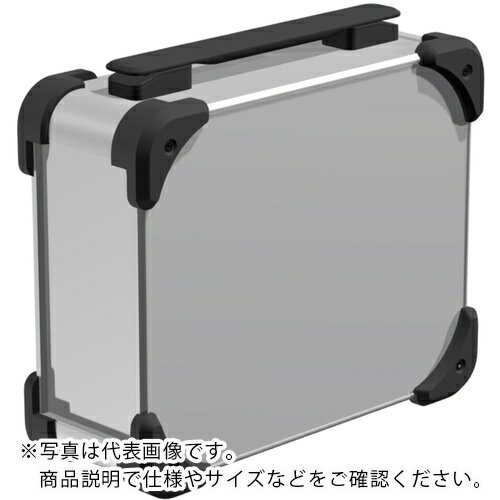 乐天商城 - タカチ ( タカチ電機工業 ) コーナーガード付キャリングケース AUGHシリーズ 161×438×258mm シルバー/ブラック/ブラック ( AUGH149-25-43-SBB )