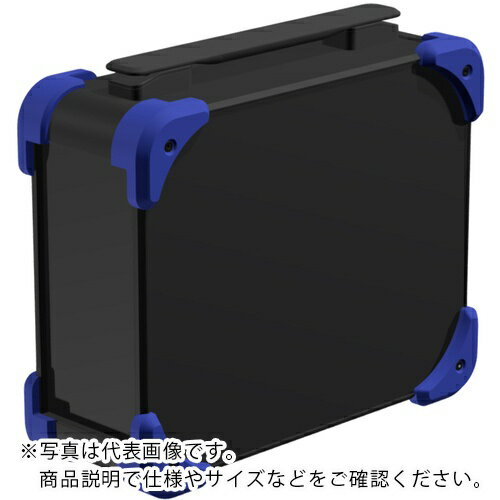 樂天商城 - タカチ ( タカチ電機工業 ) コーナーガード付キャリングケース AUGHシリーズ 233.5×438×308mm ブラック/ネイビー/ブラック ( AUGH222-30-43-BNB )
