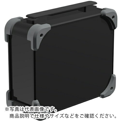 乐天商城 - タカチ ( タカチ電機工業 ) コーナーガード付キャリングケース AUGHシリーズ 233.5×368×208mm ブラック/グレー/ブラック ( AUGH222-20-36-BGB ) 【メーカー取寄】