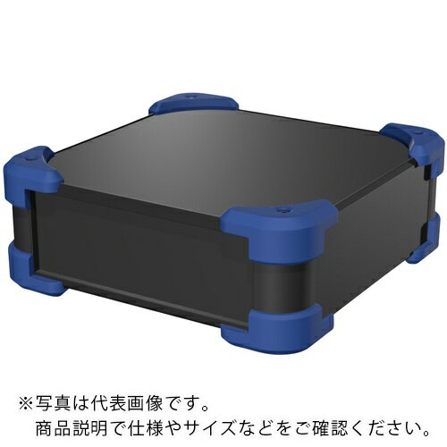 樂天商城 - タカチ ( タカチ電機工業 ) コーナーガード付アルミケース AUGシリーズ ブラック/ネイビー 233.5×258×208mm ( AUG222-20-25-BN )